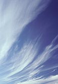Spreading fan  of Cirrus clouds