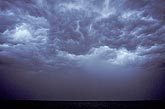 Churning turbulence in a stormy sky