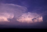 Cumulonimbus anvil cloud at sunset