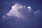 Billowing clouds in a heavenly sky