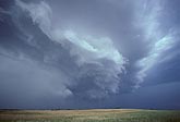 Ragged low clouds with a supercell thunderstorm