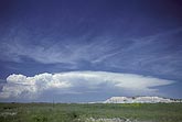 Distant Cumulonimbus storm cloud anvil
