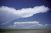 Storm anvil clouds, near and far