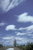 Lenticular clouds in a changing sky