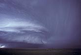 High- precipitation supercell storm with tight circular structure