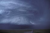 Circular mesocyclone of a supercell