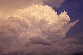 Billowing cloud in a heavenly cloudscape