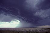 Overview of a typical severe storm with heavy rain core