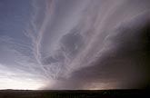 Cloud layers stacked on Arcus of severe storm