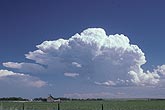 Cloud types, Cb: Cumulonimbus cloud on the dryline