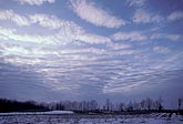 Cloud types, Ac: low Altocumulus clouds with billows