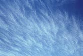 Cirrus with fine hairy cloud texture