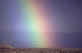 Bright, close rainbow shows color spectrum