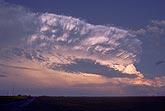 Cumulonimbus Mammatus, accessory cloud type on storm anvil