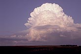 Cloud types, Cb: back side of a bright, boiling Cumulonimbus cloud