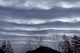 Altocumulus cloud sheet with a ribbed pattern of long billows