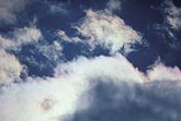 Iridescence in a dreamy ephemeral cloudscape