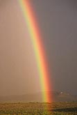 Brilliant arc of rainbow, close up.