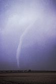 Narrowing funnel in the late stage of a tornado