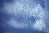 Finely rippled cloud texture abstract