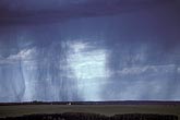 Thin curtain of rain shafts with downdrafts