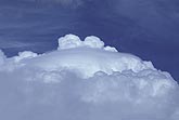 Close view of Pileus cloud location just below top of storm