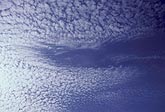 Unfrozen middle clouds with fine, crumbly and flaky element detail