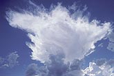 A cloud top bursting with joy or surprise, a freezing anvil plume