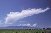 A long anvil plume on convection over a mountain