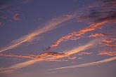 Pink and gold cloud streaks in a sunset sky