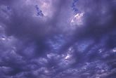A dreamy web of clouds in a twilight cloud abstract