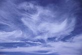 Free-flowing brushstrokes of clouds