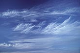 Finely detailed strands of Cirrus clouds