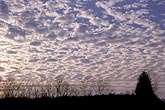 Cloud types, Ac: Altocumulus clouds with regularly spaced elements