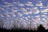 Cloud types, Ac: evaporating Altocumulus cloud sheet
