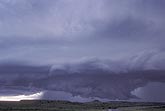 An HP high precipitation supercell with a wall cloud under the base