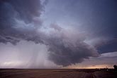 An HP supercell storm with low base and wall cloud