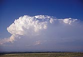 Cumuliform crown on a supercell storm due to extreme rate of growth
