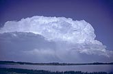 Cloud types, Cumulonimbus (Cb) cloud bank with heavy showers