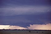 Cloud lowering under a storm base beneath a strong, new updraft