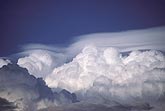 Close view of a long Pileus cloud blanket is an aerial experience
