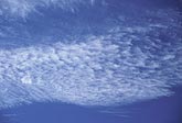 A highly detailed band of delicate cloud in a meditative cloudscape