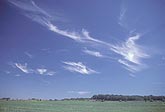 Cloud type, Ci: a fair weather sky with high pressure Cirrus clouds